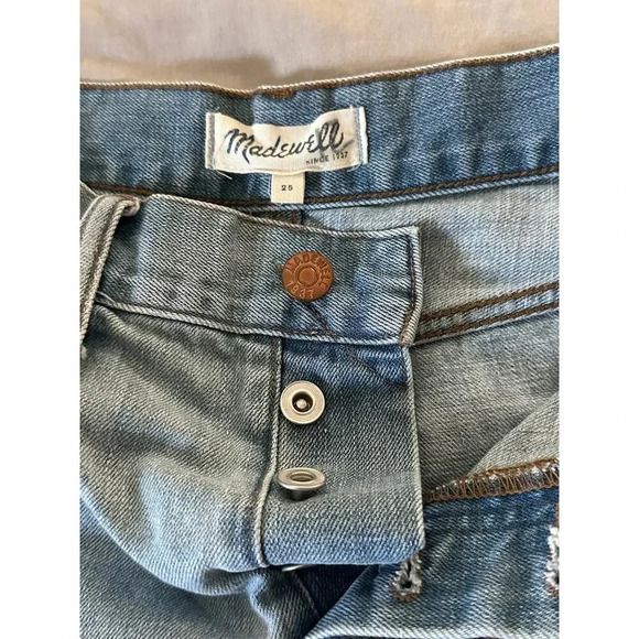 Madewell Raw Hem Button Fly High Rise Shorts118 - Picture 3 of 3